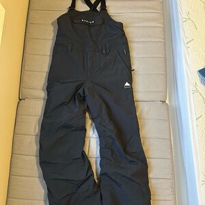 Burton Black Snow Bib Pants - Insulated Ski Overalls